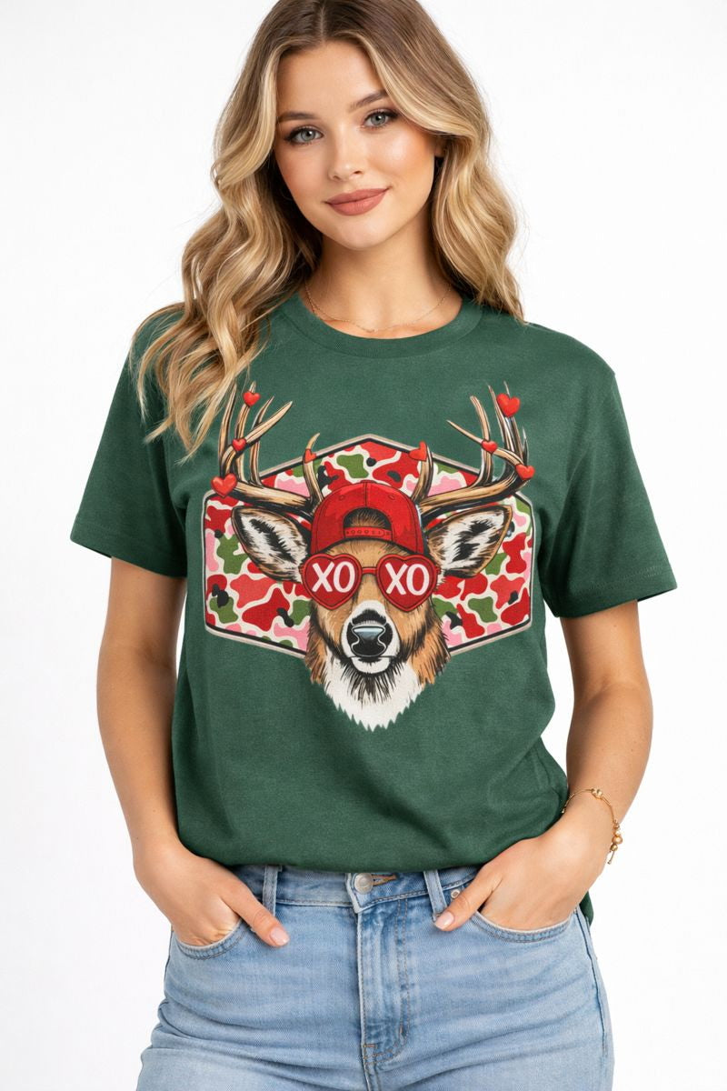 Valentine Deer - Adult Shirt