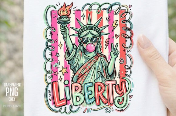 Bubble Blowing Lady Liberty