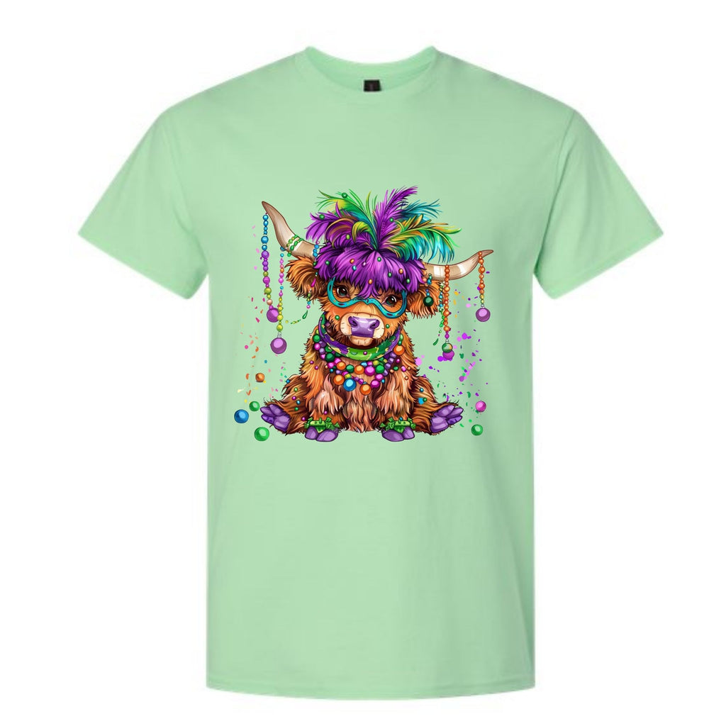 Mardi Gras Highland Cow