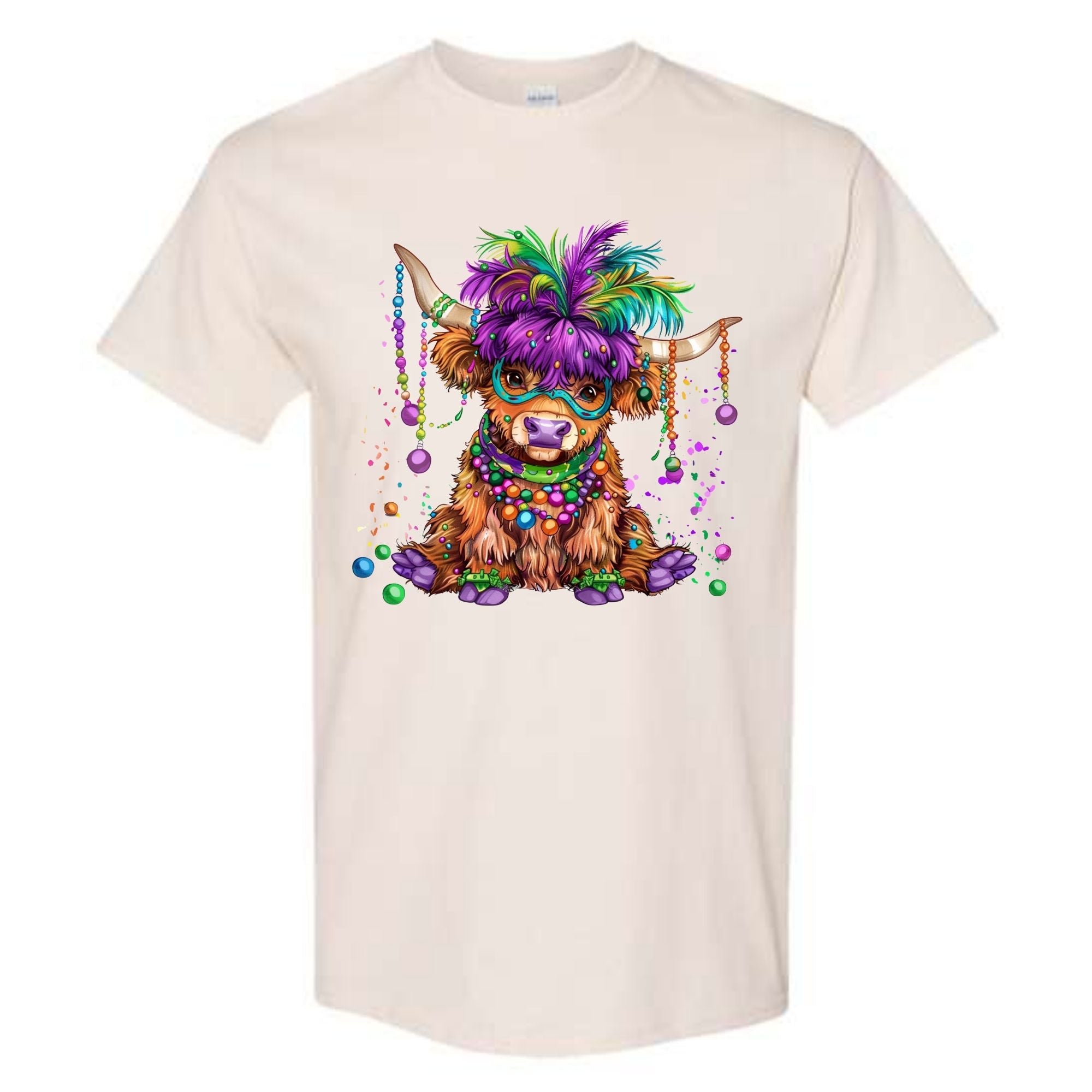 Mardi Gras Highland Cow